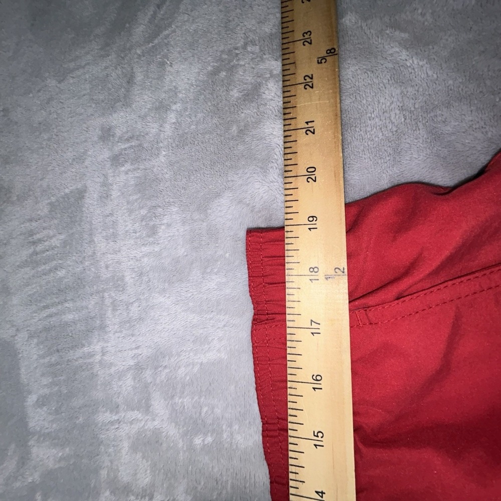 Nike Gray Tag Red Mesh Lined Swoosh Swim Board Shorts VINTAGE Y2K MENS XXL - Picture 7 of 10